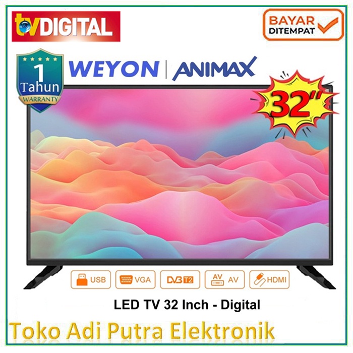 TV Digital Weyon Animex TV LED 32 inch Full HD Digital Televisi