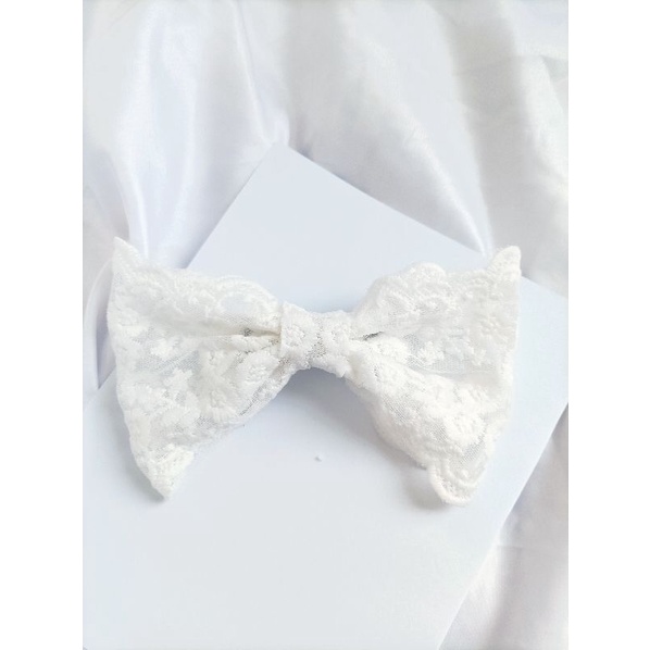 White Big Bow Pita Korea Yeolin