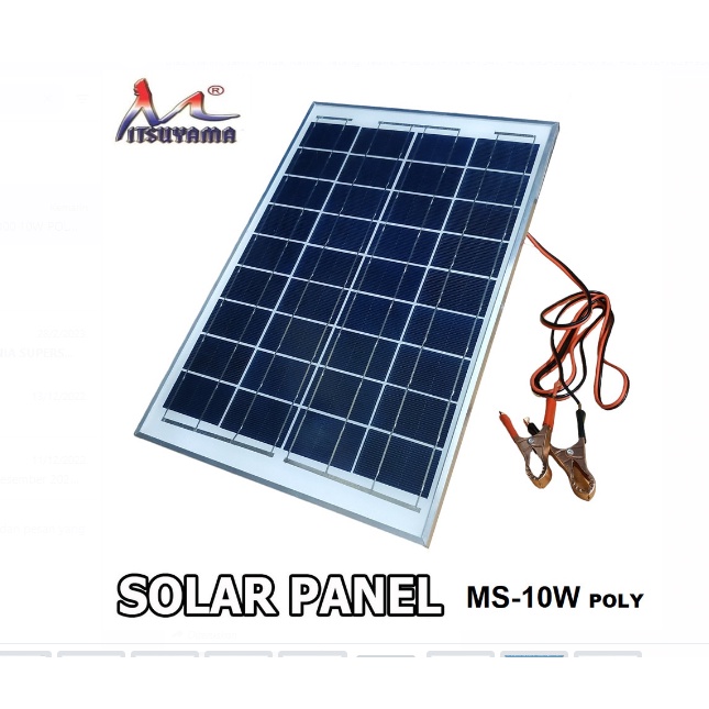 Solar Cell Panel Surya  Poly Watt peak Mitsuyama