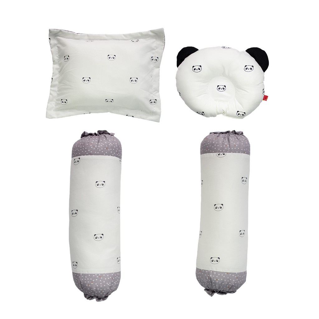 *TERBARU* Omiland Bantal Guling Bayi Set Peang Bahan Premium - Sloth / Alpaca / Panda Series