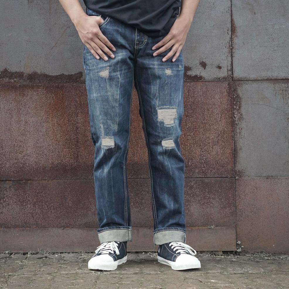 HARGA TERMURAH Morrissey - Long Denim Cowboy Blue X Cowboy Blue Reverse