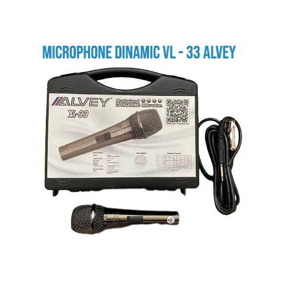 MICROPHONE DYNAMIC VL - 33 ALVEY