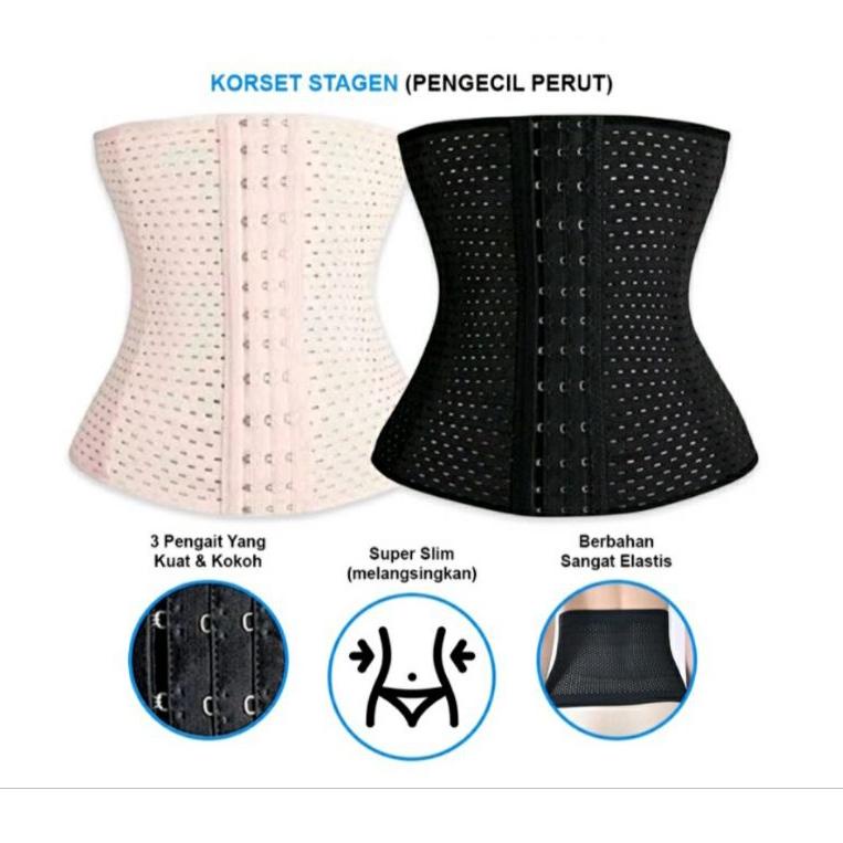 MURAH korset melahirkan setelah cesar korset perut tanpa tulang pengecil perut buncit slimming stage