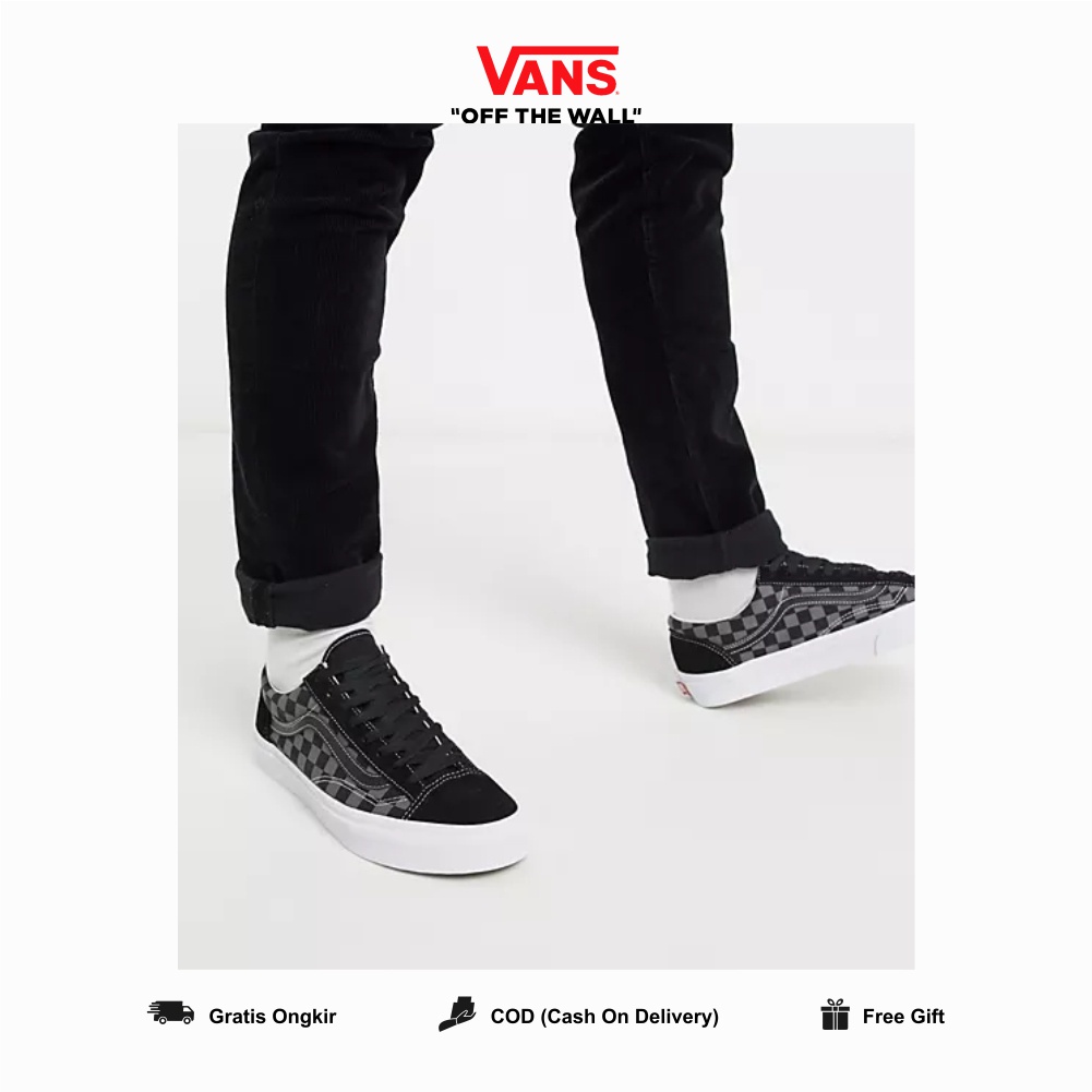 Vans Style 36 Decon Sf Pewter Checkerboard Black Grey Original 100% BNIBWT Global Market Authentic Guarated Cowo Couple Cream