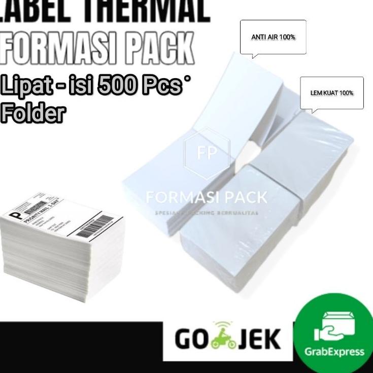

Kejar Murah Label Barcode Direct Thermal 100 X 150 mm 4x6" isi 500pcs ukuran A6