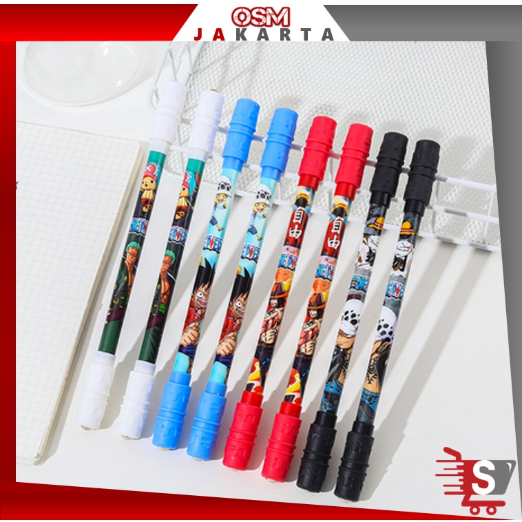 

OSM JKT S5708 Pulpen Putar Karakter Anti Stress / Spinning Pen / Pena Pulpen Putar Mainan Anak Pen Spinner Balance / Pulpen Putar