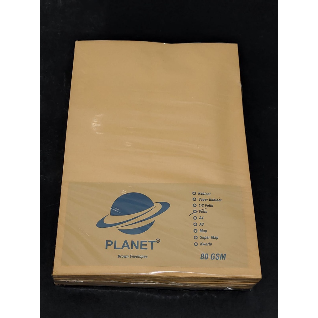 

Amplop Coklat Folio isi 100 lembar 80 GSM Merek Planet