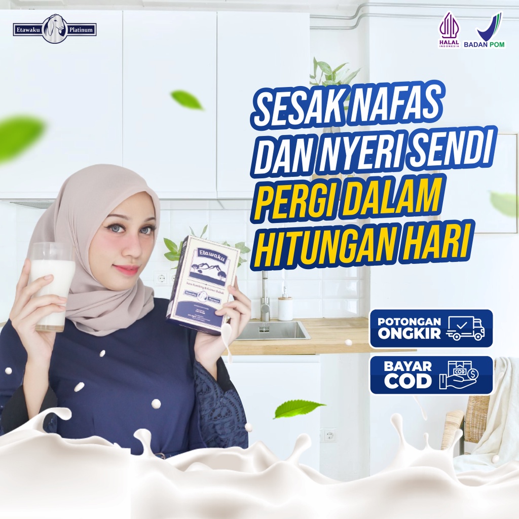 

Susu Etawaku Platinum Susu Untuk Atasi Masalah Pernafasan Untuk Daya Tahan Tubuh Atasi Neri Sendi Nyeri Tulang