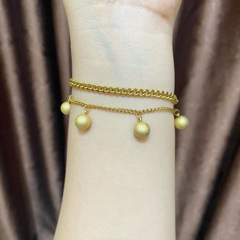 gelang titanium anti karat aksesoris wanita