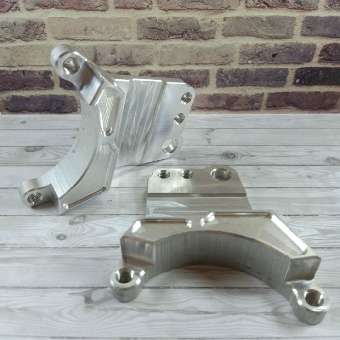 Breket Kaliper 2 Piston 2P Rt Stage Copy Ori V8 Big Logo Mio Vario Kode 090