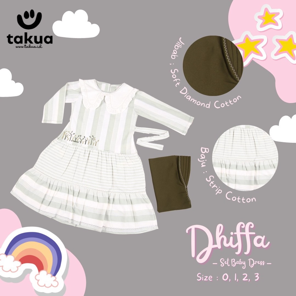 Gamis bayi dress muslim anak perempuan Umur 0 1 2 3 tahun lucu terlaris murah Gamis Anak perempuan g