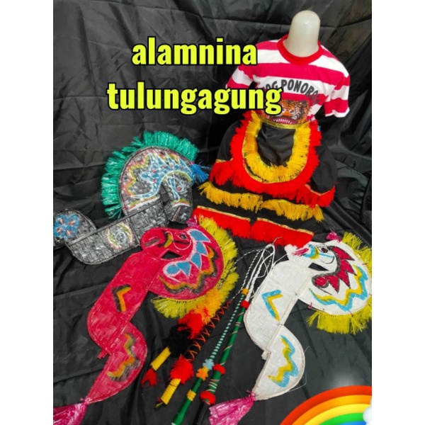 setelan kaos reog ponorogo kuda lumping cambuk embong