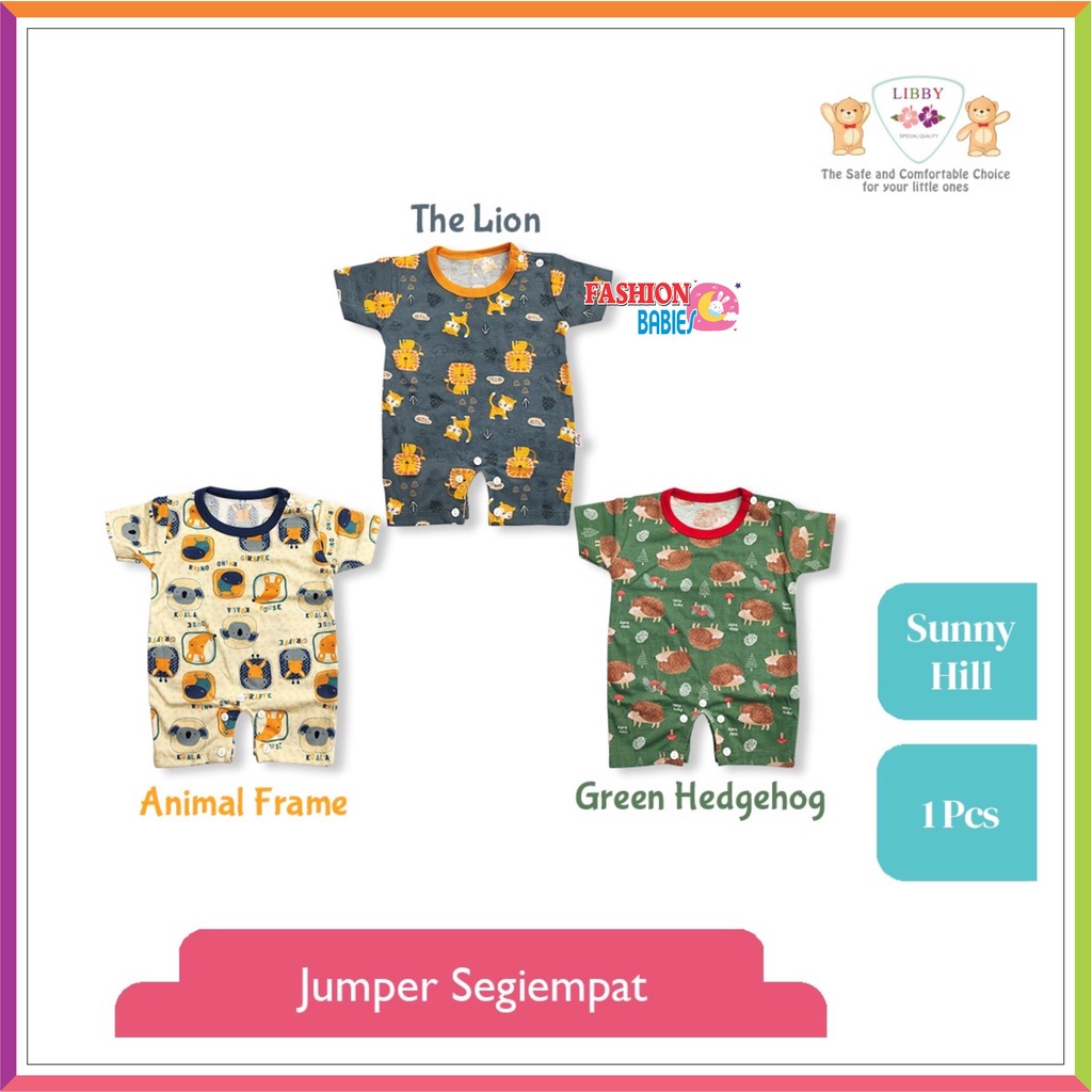 LIBBY ROMPER MOTIF TERBARU | JUMPER PENDEK SEGIEMPAT` | BAJU KODOK LIBBY BABY NEWBORN ❤ FASHIONBABIES ❤