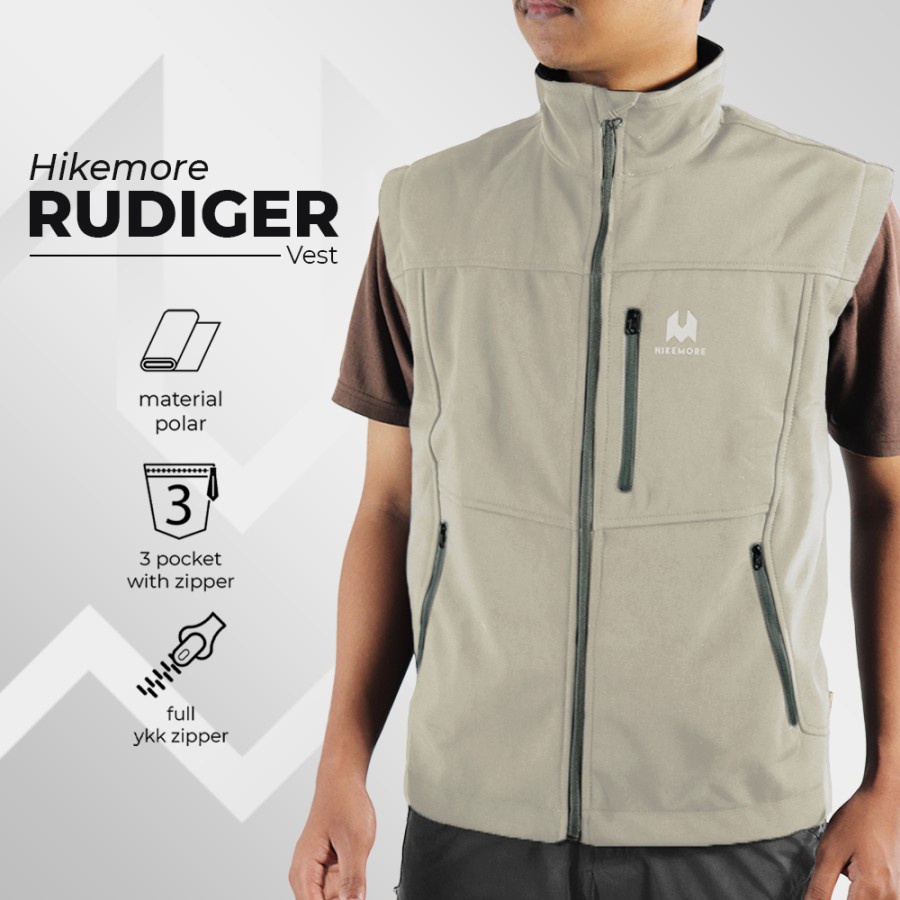 Hikemore Vest Rudiger Rompi Motor Touring Anti Angin Windbreaker LIVE