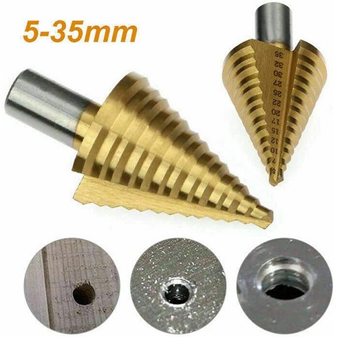 Mata Bor Multi Step 5-35mm Pagoda HSS 13 Step Drill Bits Cobalt Metal Besi Baja Tangga Alumunium Plastik