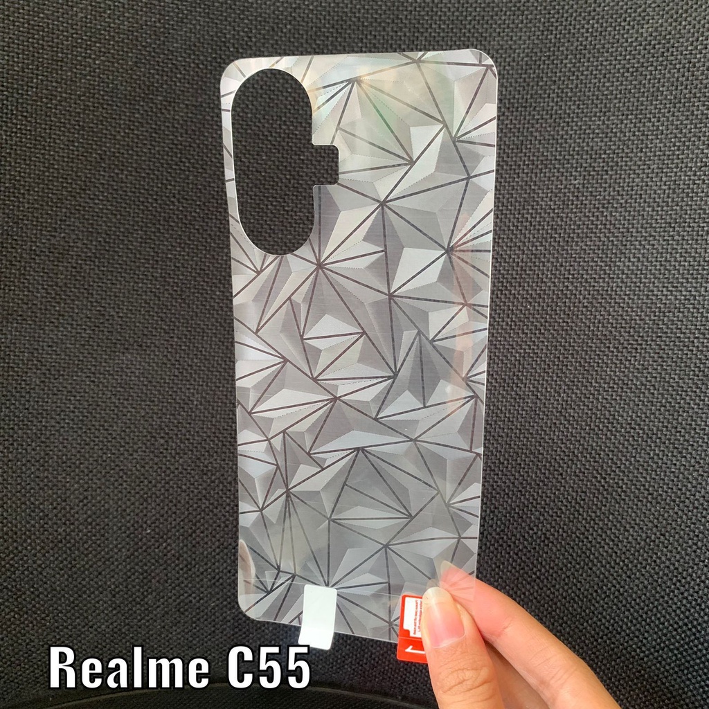 Garskin DIAMOND 3D Realme C33/Realme 10/C55 Back Sticker Anti Jamur Skin Belakang