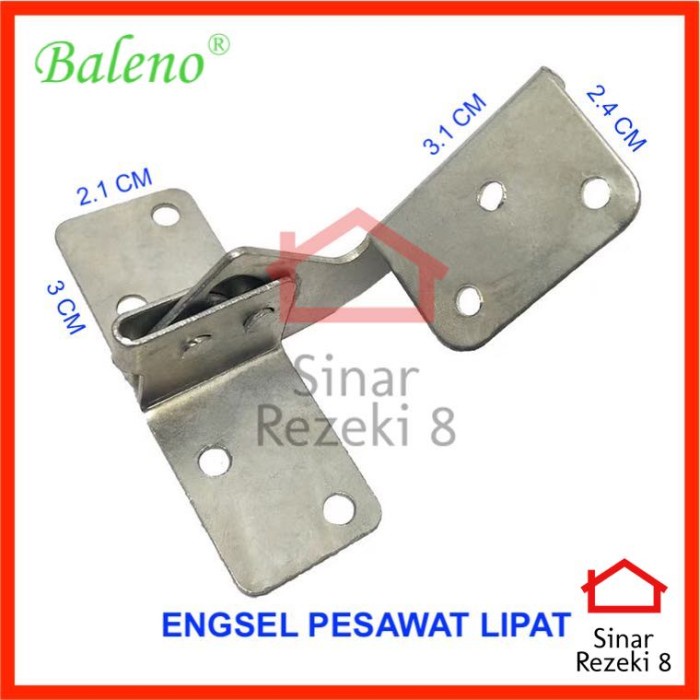 Silahkan Order] Engsel Pesawat Lipat / Engsel Sendok Pintu Meja Lemari Tanpa Bobok