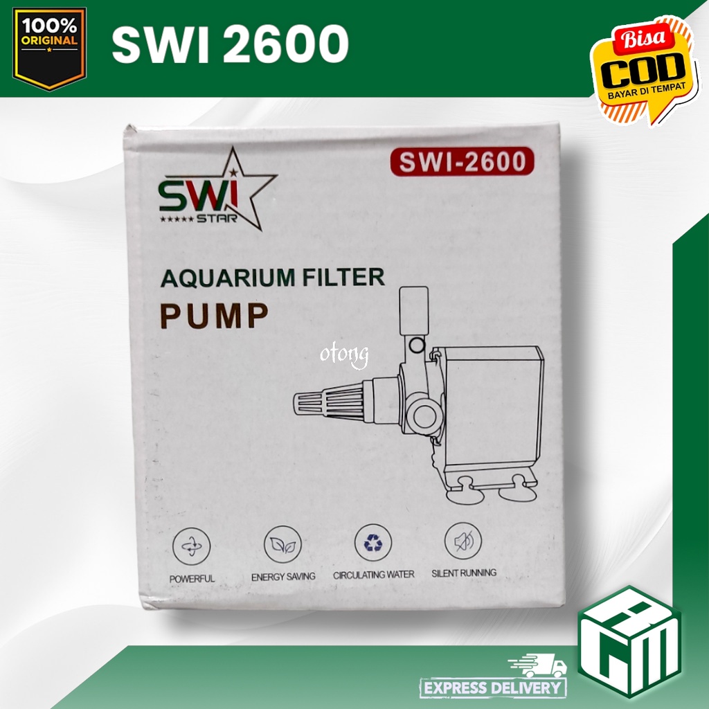 SWI STAR 2600 SWI2600 mesin pompa air POWER HEAD celup aquarium aquascape