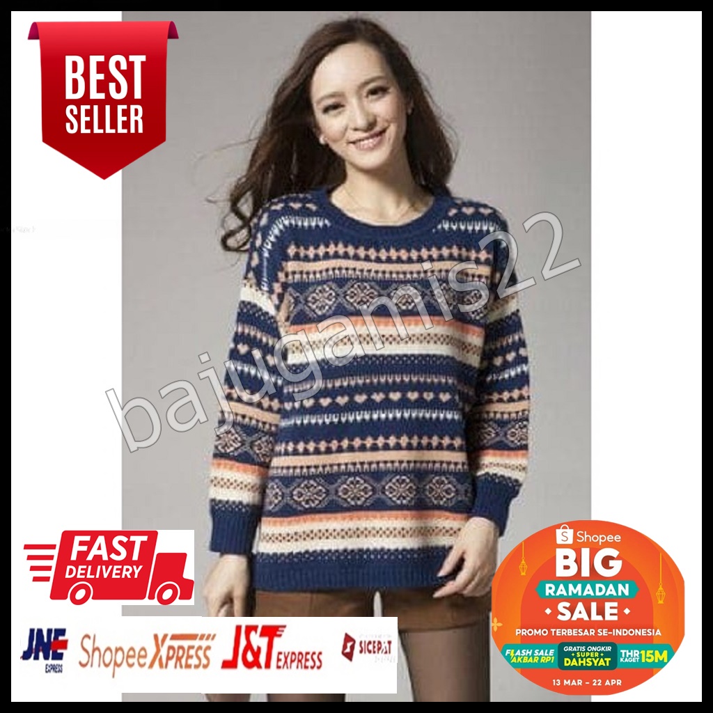 Terlaris.. Cardigan Sweater Wanita Rajut Korea Distro Model Pelangi Harga Termurah ada Hitam Polos n