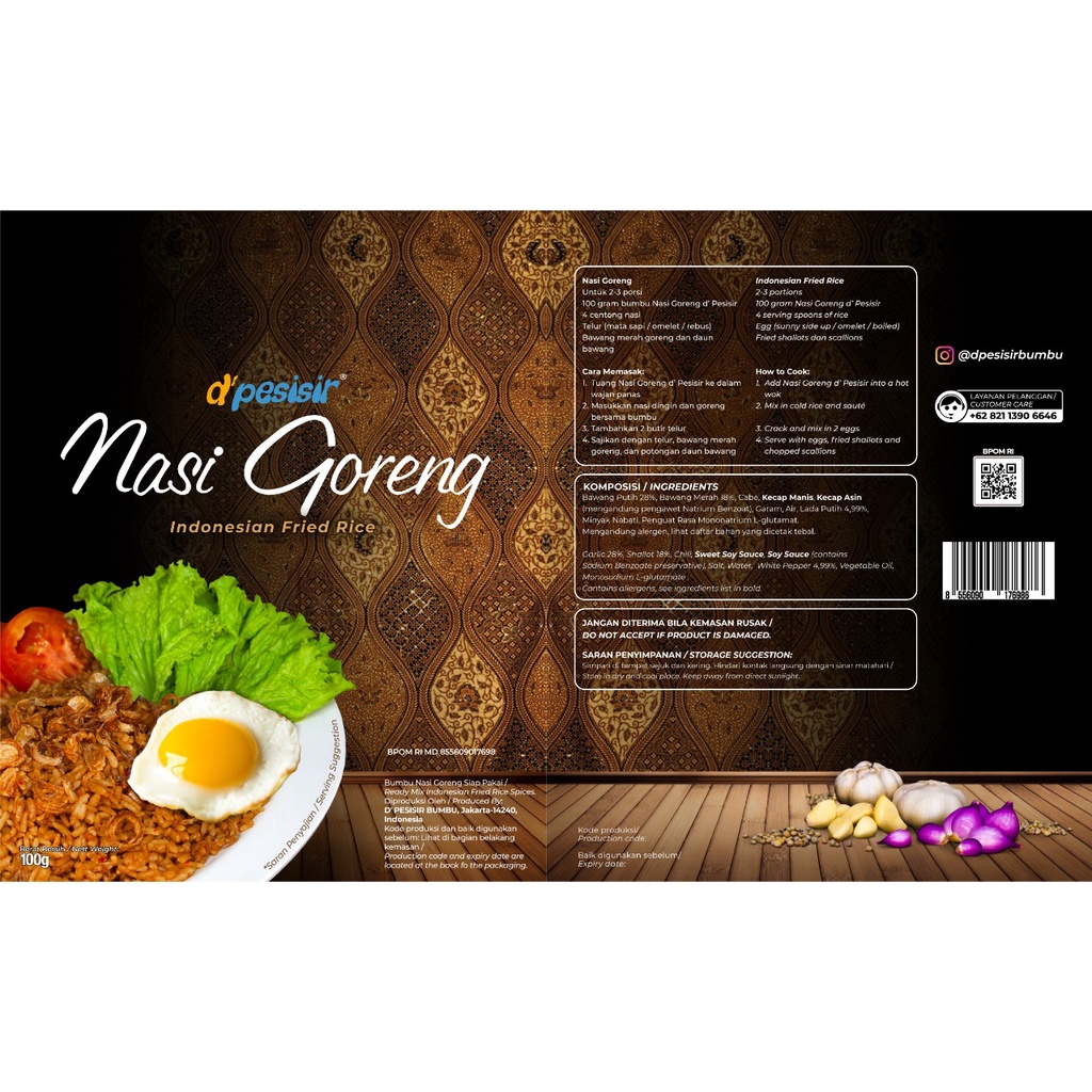 NASI GORENG d' Pesisir Bumbu Masak Jadi 100 gram