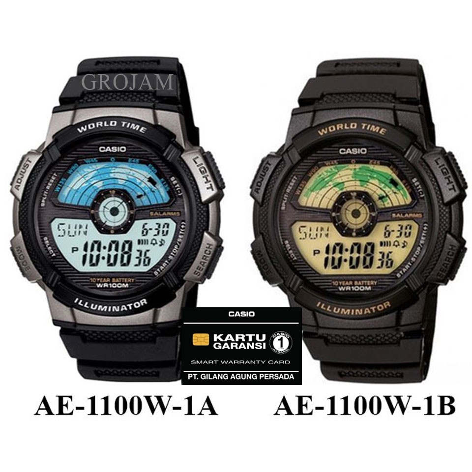 CASIO AE 1100W AE-1100W ORIGINAL GARANSI RESMI