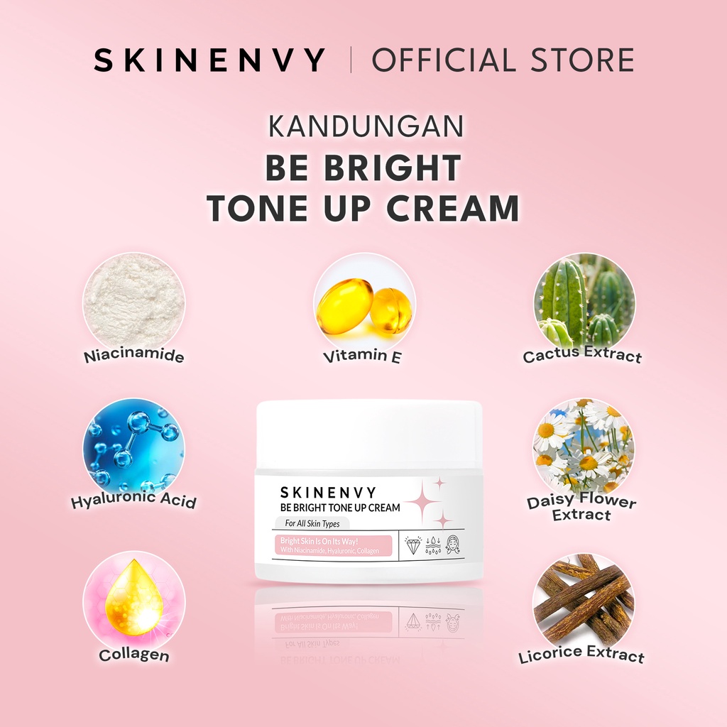 SKINENVY Bundling Be Bright 2in1 Essence Toner &amp; Be Bright Tone Up Cream