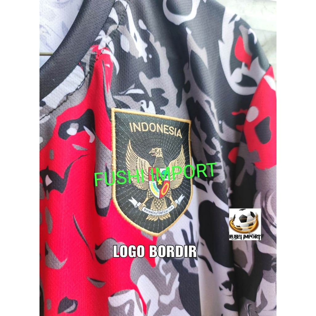 Jersey Baju Bola Timnas Indonesia Pre-Match Merah Shirt New 2022 2023 Grade Ori