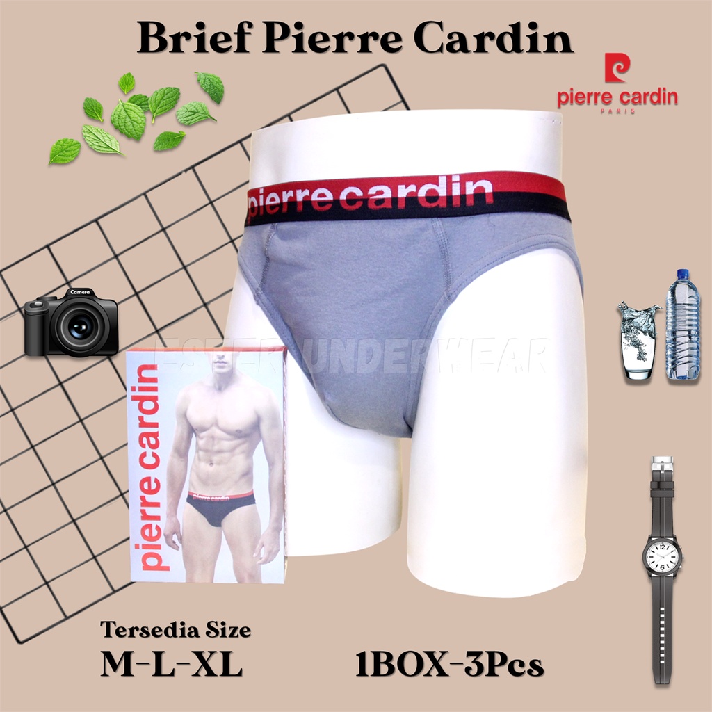 Celana Dalam Pria PIERRE CARDIN  PC 1029 ISI-3 PCS Bahan Katun
