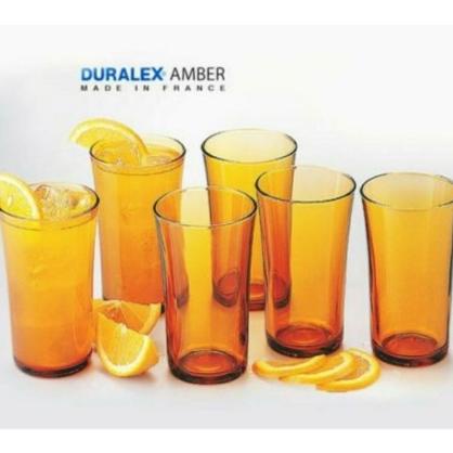 Mega Promo Gelas Duralex ORI Tumbler Amber 28cl Tempered Glass Isi 6