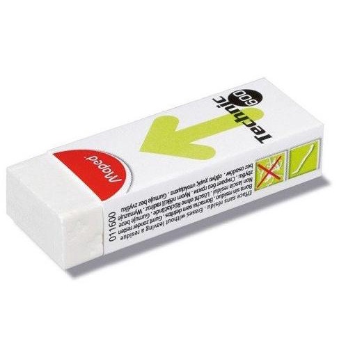 

}}}}}}] MAPED Technic 600 Eraser / Penghapus Besar / Pensil / Pinsil