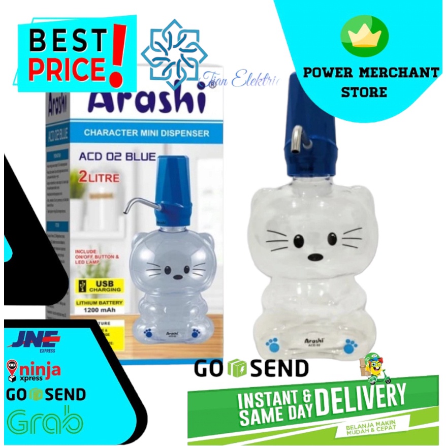 ARASHI ACD-02 Blue Dispenser Mini Karakter 2 Liter