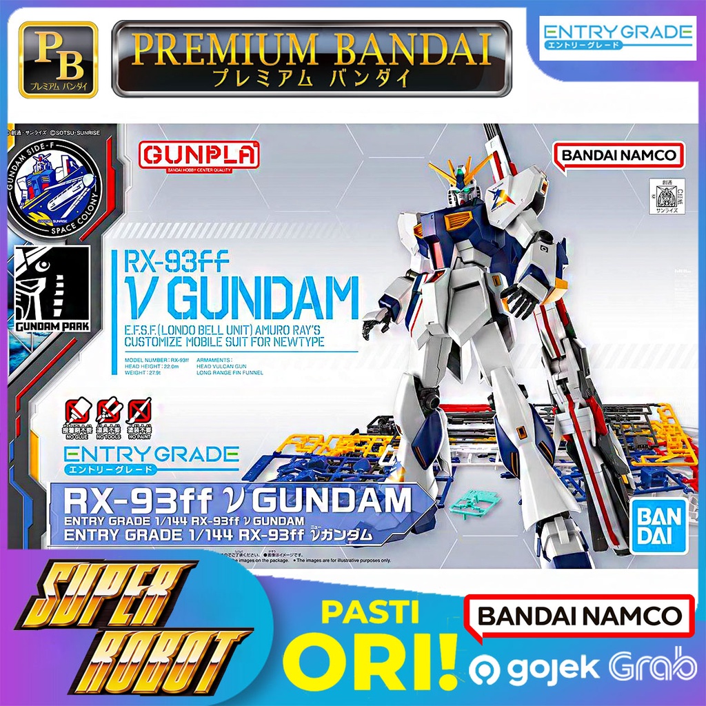 BANDAI EG Entry Grade RX-93ff Nu Gundam / v Gundam Side F P-BANDAI Limited