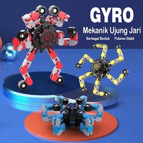 MAINAN GANGSING SPINER KREATIF TERBARU NEW FINGERTIP MECHANICAL SPINNER GYRO TUA MUDA ANAK COWOK CEW