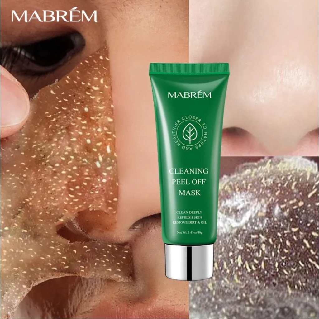 ORI 100% MABREM Masker Wajah penghilang komedo Pori-Pori Besar Membersihkan Sel Kulit Mati/Remove Bl