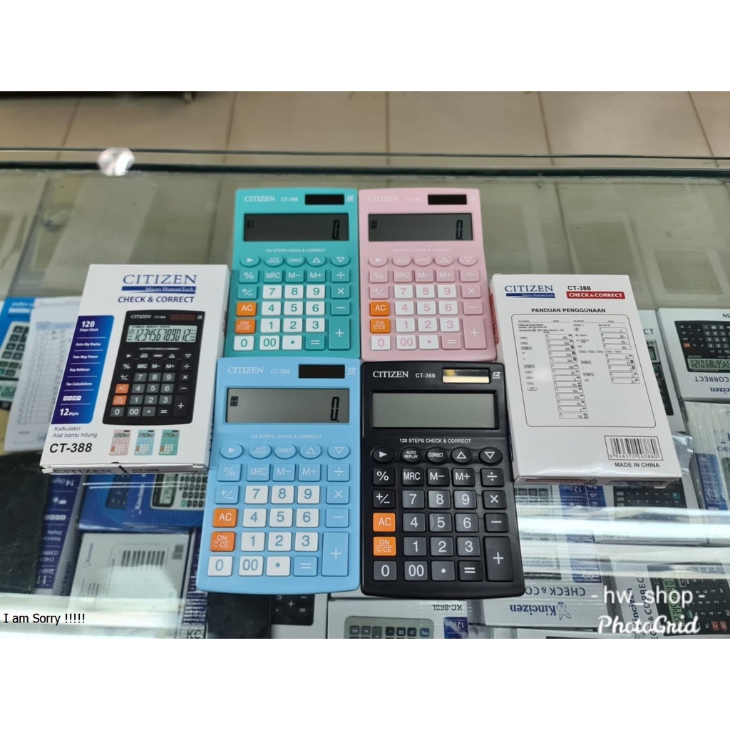 

Kalkulator Citizen CT-388 12 Digit