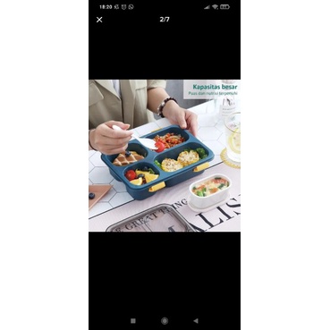 Tempat makan 4 grid ecentio