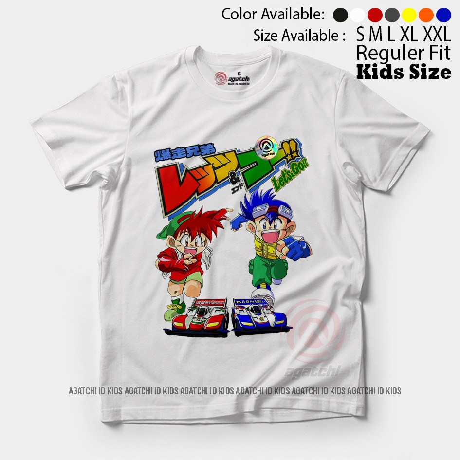 Baju Kaos Atasan Anak Laki-laki Anime Lets And Go Tamiya Magnum Sonis Saber