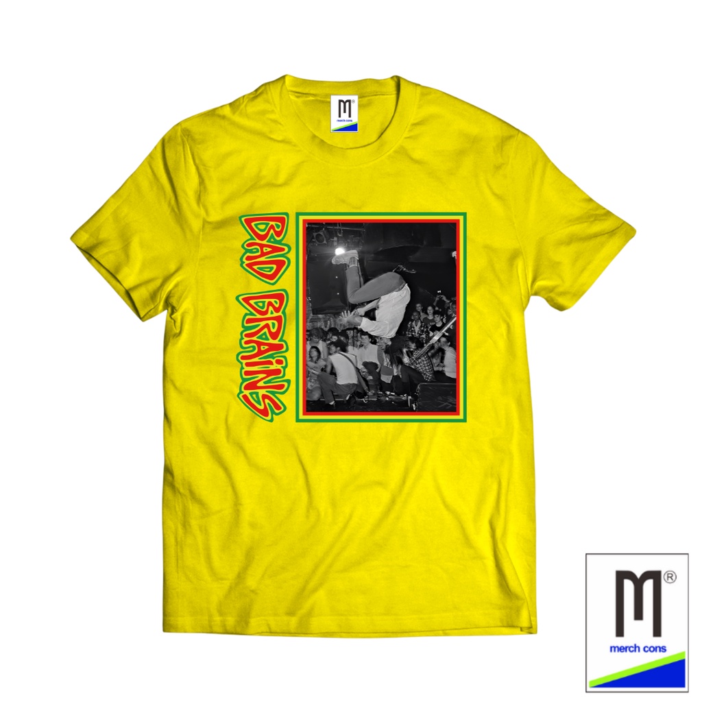 KAOS BAND BAD BRAINS TAG MERCHCONS SIZE LUAR / KAOS MUSIK DISTRO