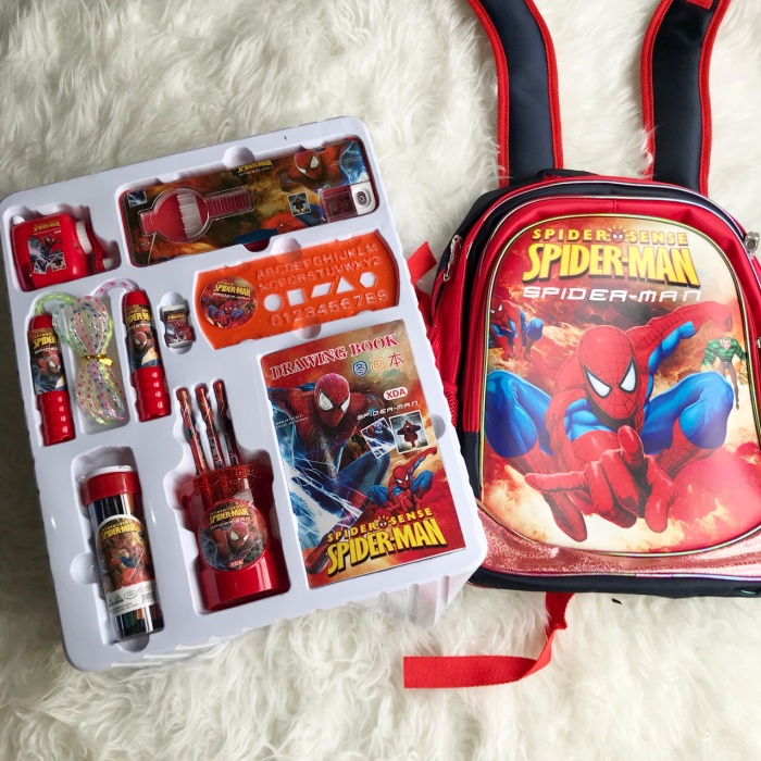 

Stationary set spider man super premium