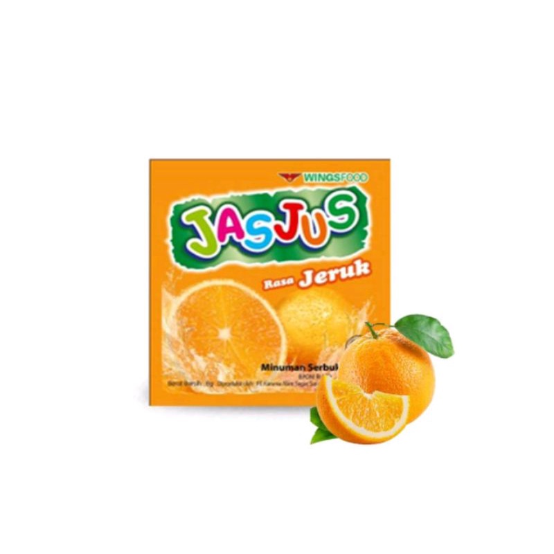 JASJUS Orange Minuman Serbuk Jas Jus Jeruk Renceng 7g Isi 10 Pcs