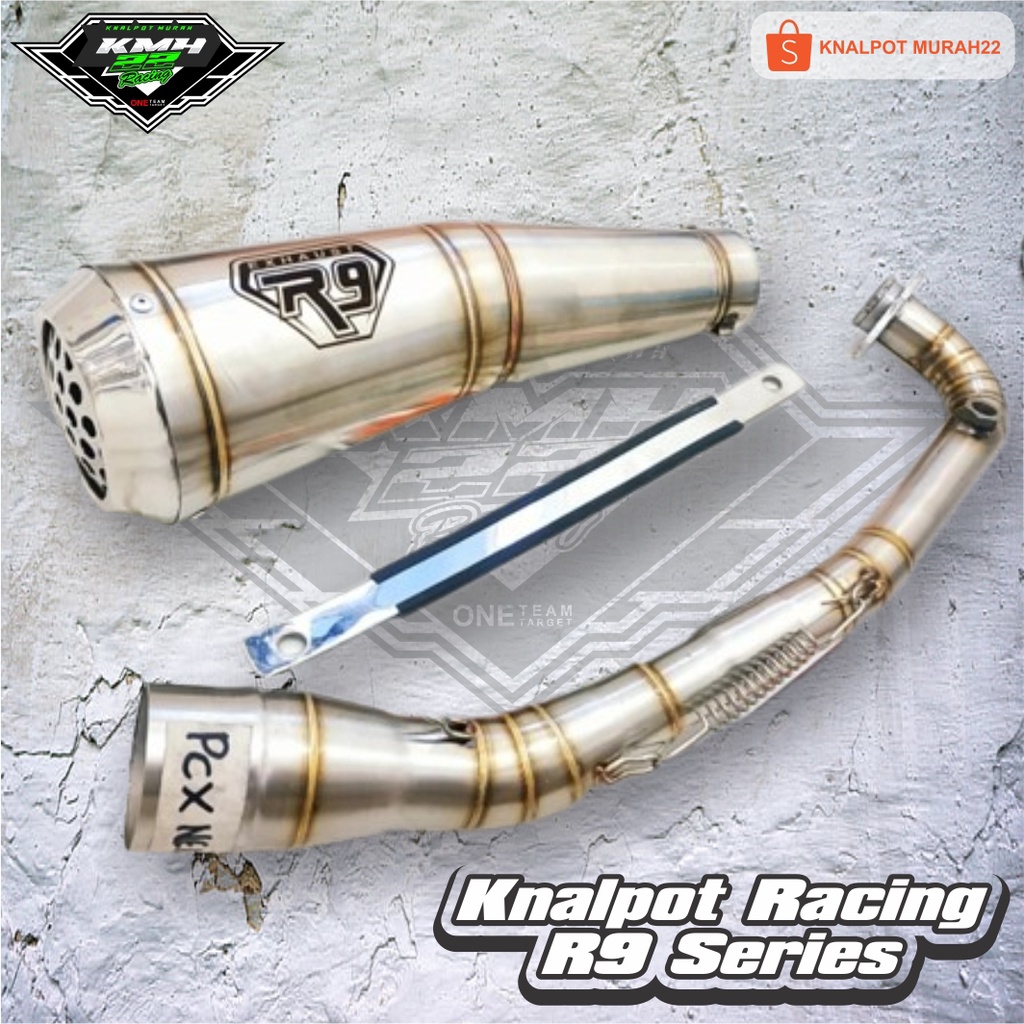 Knalpot Racing R9 Series PCX NEW 160 Full Stainless