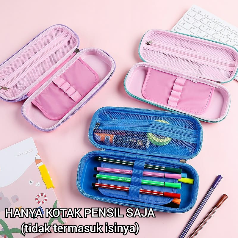 Kotak Pensil 3D Timbul UNICORN ES KRIM Tempat Pensil Hardtop import cute kado ulang tahun anak perempuan