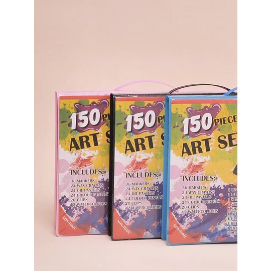 SHENAR,(COD) CRAYON ART SET 150 PENSIL WARNA / COLOURING SET 150 PCS / GULALI BOOKS PAKET MEWARNAI