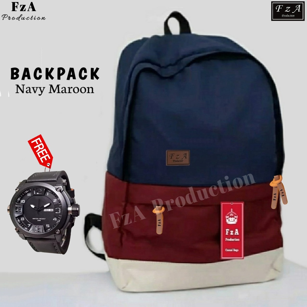 FzA Official - Big Promo..Tas Ransel Distro sekolah kuliah Kerja Pria 4286CV Tas Ransel Laptop Kerja Sekolah Tas Backpack Original - NMQS