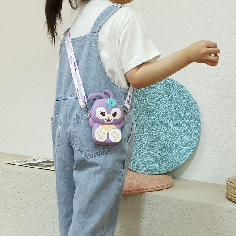 TAS SELEMPANG ANAK RUBBER JELLY KARAKTER/ SLING BAG LUCU/ DOMPET KOIN/ TAS ANAK JELLY MURAH/TAS RUBB