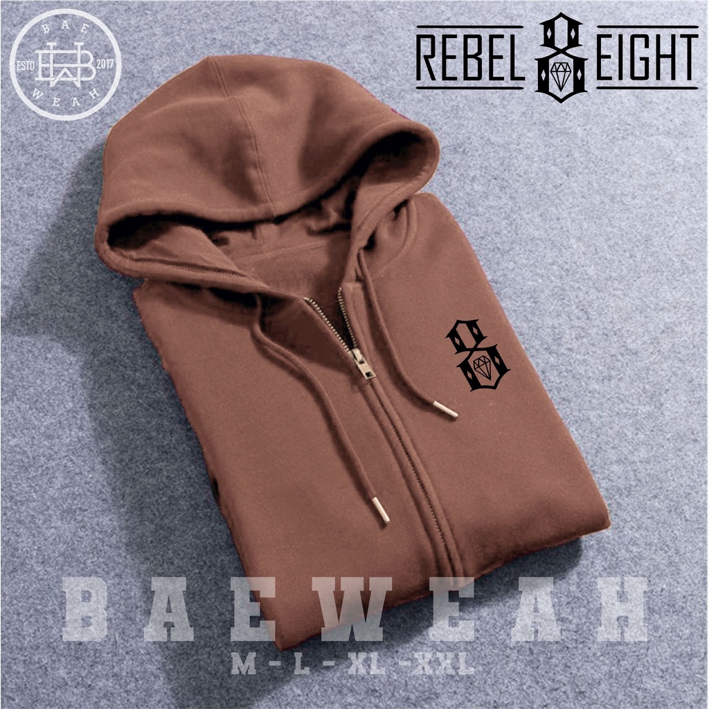 SWEATER REBEL EIGHT PRIA FASHION HOODIE PRIA SWEATER HOODIE Ziper