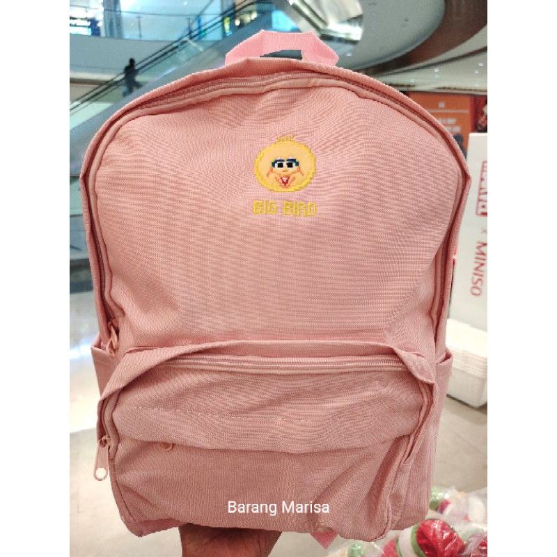MINISO TAS RANSEL UNISEX MINISO SESAME STREET