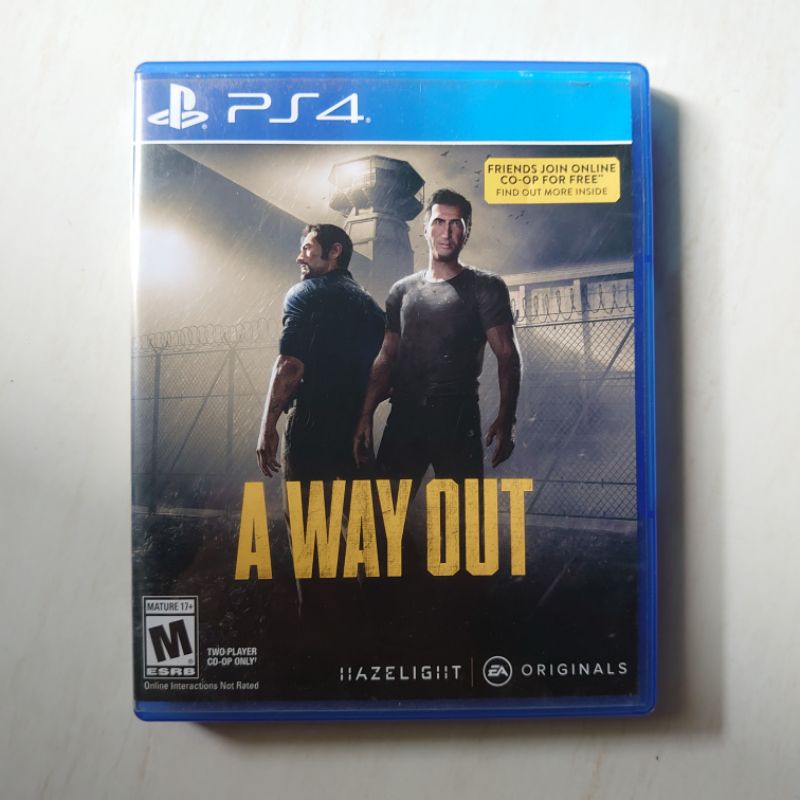 A Way Out Ps4 Playstation 4 Ps 4 Game Kaset Awayout A Wayout Away out Games original sony playstatio