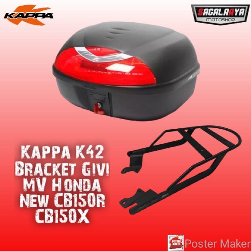 Box Kappa 42 K42 Bracket Top box Original givi MV New CB150R CB150X