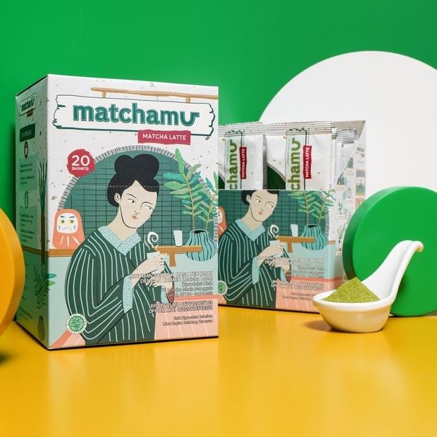 

☊ Matchamu Matcha Latte Box of 20 ✤